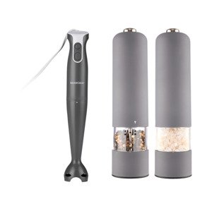 Silvercrest® Kitchen Tools Sada kuchyňských spotřebičů, 3dílná, šedá