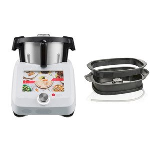 SILVERCREST® KITCHEN TOOLS Monsieur Cuisine Smart WHITE EDITION SKMS 1200 A1 s parním odšťavňovačem SDMC 4 A1