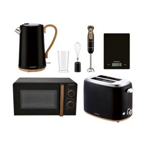 Silvercrest® Kitchen Tools Sada kuchyňských spotřebičů, 5dílná, černá