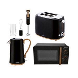 Silvercrest® Kitchen Tools Sada kuchyňských spotřebičů, 4dílná, černá