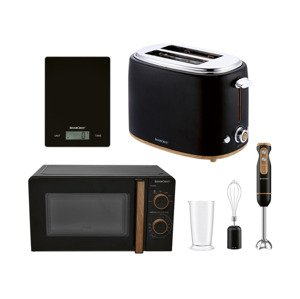 Silvercrest® Kitchen Tools Sada kuchyňských spotřebičů, 4dílná, černá