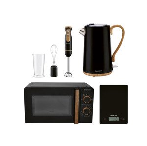 Silvercrest® Kitchen Tools Sada kuchyňských spotřebičů, 4dílná, černá