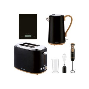 Silvercrest® Kitchen Tools Sada kuchyňských spotřebičů, 4dílná, černá