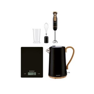 Silvercrest® Kitchen Tools Sada kuchyňských spotřebičů, 3dílná, černá