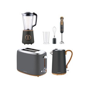 Silvercrest® Kitchen Tools Sada kuchyňských spotřebičů, 4dílná, šedá