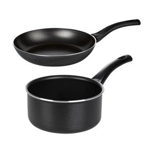 Sada hliníkové pánve a rendlíku Alu Noir (Ø 24 cm a Ø 16 cm)