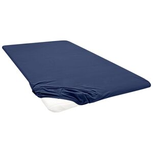 Biberna Žerzejové napínací prostěradlo na podložku na matraci (180-200 x 200 cm, indigo)