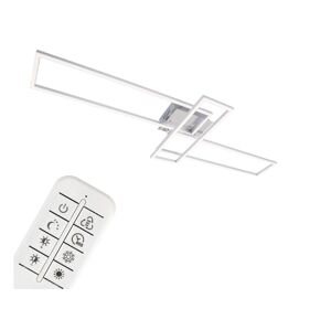Briloner Designové stropní LED svítidlo (3násobný obdélníkový (chrom))