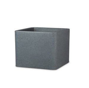 Scheurich Květináč Cube (Granit černá, Ø 40 cm)
