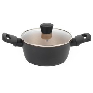 Russell Hobbs Hliníkový hrnec Opulence Collection, černý/zlatý (20 cm)