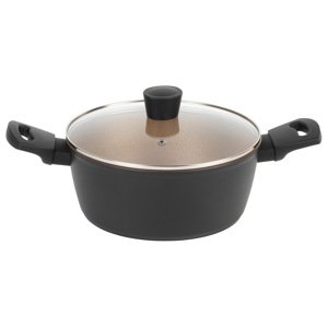 Russell Hobbs Hliníkový hrnec Opulence Collection, černý/zlatý (24 cm)