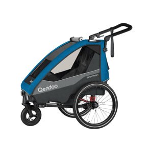 Qeridoo Dětský vozík za jízdní kolo Sportrex 1 Limited Edition, Ocean Blue
