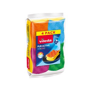 Vileda Houbička na nádobí Rainbow / Utěrka (Pur Active Colors, 4 kusy)