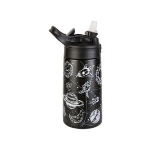 Livarno home Dvoustěnná nerezová láhev na pití 400 ml (černá)