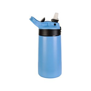 Livarno home Dvoustěnná nerezová láhev na pití 400 ml (modrá)