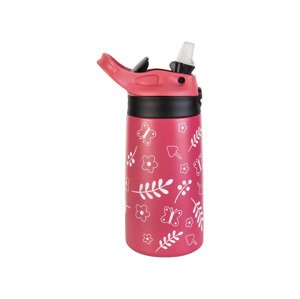 Livarno home Dvoustěnná nerezová láhev na pití 400 ml (světle růžová)