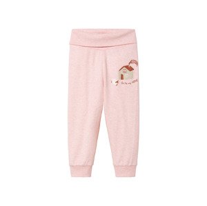 lupilu® Dívčí kalhoty „Jogger“ s BIO bavlnou (50/56, světle růžová)