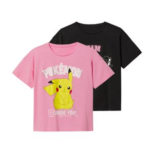 Dívčí triko, 2 kusy (158/164, Pokémon)