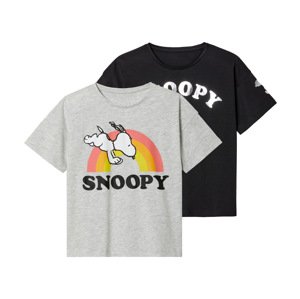 Dívčí triko, 2 kusy (146/152, Snoopy)