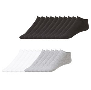 Livergy® Pánské nízké ponožky s BIO bavlnou, 10 párů