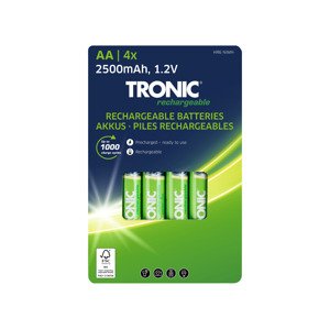 Tronic® Nabíjecí baterie Ni-MH Ready 2 Use, 4 kusy (aku AA)