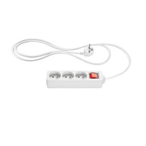 Silvercrest® Zásuvková lišta (bílá, 3 zástrčky)