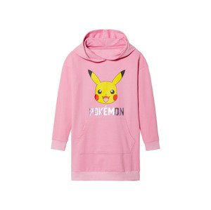 Dívčí mikinové šaty (146/152, Pokémon růžová)