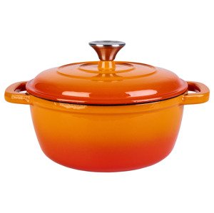 Livarno home Litinový hrnec, Ø 22 cm (oranžová)