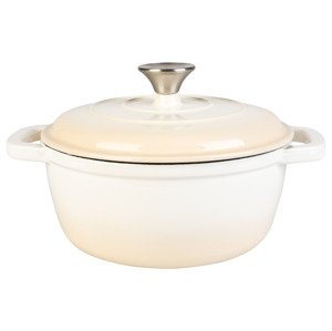 Livarno home Litinový hrnec, Ø 22 cm (béžová)