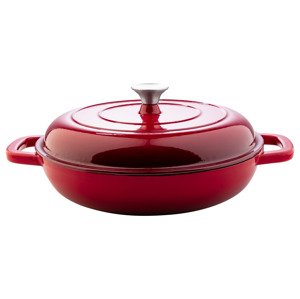 Livarno home Litinová servírovací pánev, Ø 30 cm (červená)