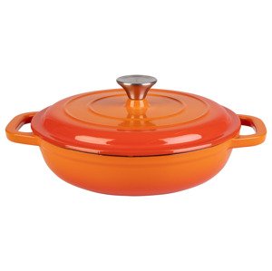 Livarno home Litinová servírovací pánev, Ø 25 cm (oranžová)