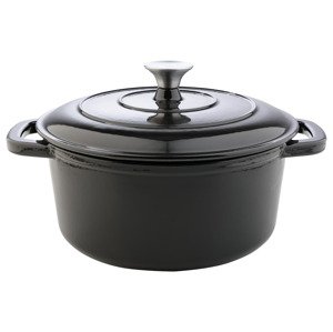 Livarno home Litinový hrnec, Ø 25 cm (černá)