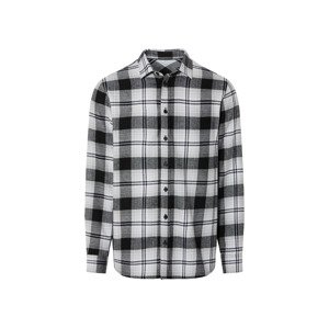 Livergy® Pánská volnočasová flanelová košile (XL (43/44), černá/bílá)