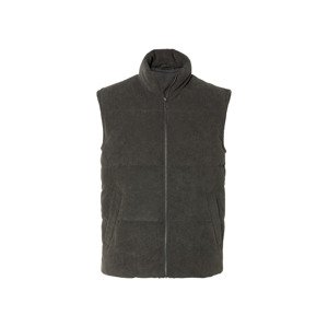 Livergy® Pánská manšestrová vesta (L (52/54), šedá)