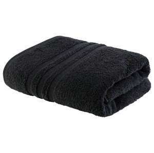 Livarno home Froté osuška, 70 x 140 cm, 450 g/m2 (černá)