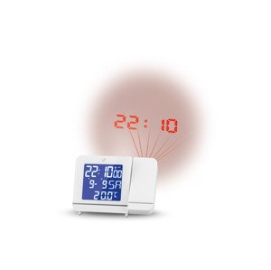 Auriol® Radiobudík s projekcí času (bílá)