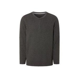 Livergy® Pánské triko s dlouhými rukávy (L (52/54), tmavě šedá)