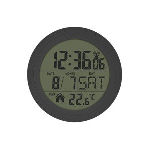 Auriol® Koupelnové hodiny řízené rádiovým signálem (plastová šedá)