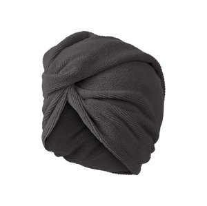 Livarno home Froté turban na vlasy (šedá)