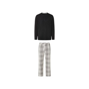 Livergy® Pánské pyžamo (S (44-46), černá/kostkovaná)