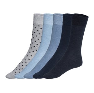 Livergy® Pánské ponožky s BIO bavlnou, 5 párů (39/42)