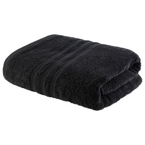Livarno home Froté osuška, 100 x 150 cm, 450 g/m2 (černá)