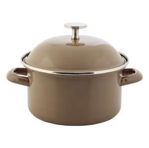 Livarno home Smaltovaný hrnec, Ø16cm, 1,5l / rendlík, Ø16cm, 1,3l / hrnec na mléko, Ø15cm, 1,6l (hrnec)