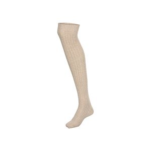esmara® Dámské nadkolenky s BIO bavlnou (39-42, béžová)