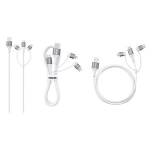 Tronic® Nabíjecí a datový kabel 3v1 (bílá)