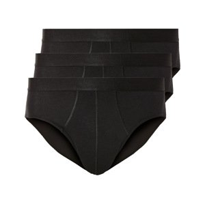 Livergy® Pánské slipy Xxl, 3 kusy (8/Xxl, černá)