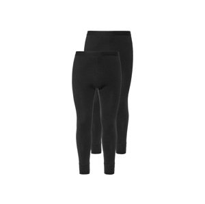 Livergy® Pánské spodní kalhoty, 2 kusy (7/Xl, černá)