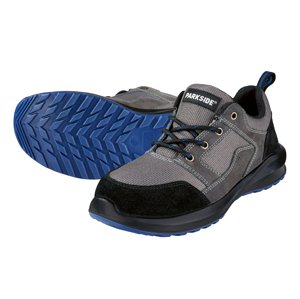 Parkside® Pánská kožená bezpečnostní obuv S1 (42, šedá)