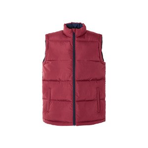 Livergy® Pánská prošívaná vesta (XL (56/58), červená)