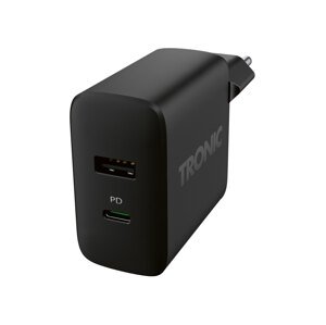 Tronic® Duální USB nabíječka (černá)